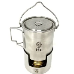 OUT120038 - TBS Outdoor Gamelle avec anse, couvercle et support