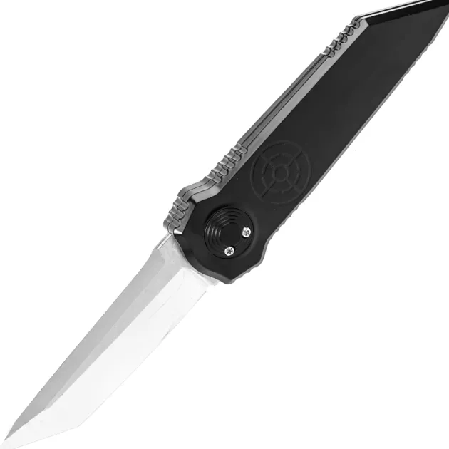 Paragon Asheville Steel Dreddlock Smooth Tanto Satin 2 Tone Black handle