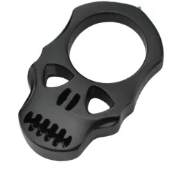 PASKN - Maxknives PASKN Poing américain Skull en aluminium noir