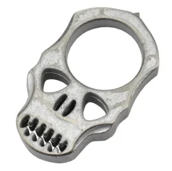 PASKSA - Maxknives PASKSA Poing américain Skull en aluminium silver antique
