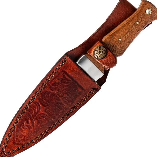 PA8021WD - Rite Edge Couteau de botte manche en bois