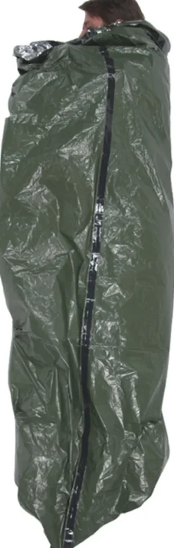 PF61430 - Ndur Sac de couchage de survie Olive/ Argent