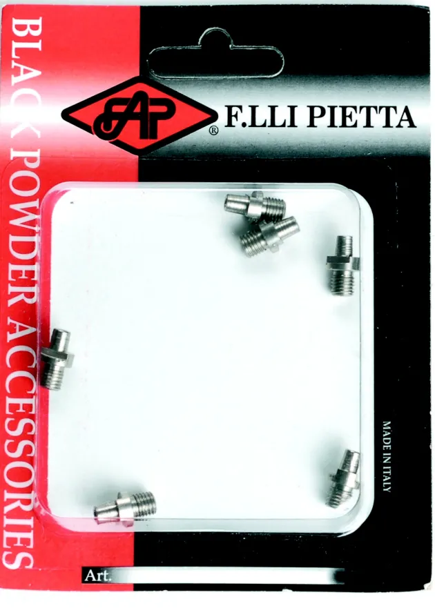 9253 - PIETTA CHEMINEE INOX POUR REPLIQUE REVOLVER BLISTER X6