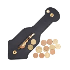 PJ23BLK - VIPERADE Porte-monnaie en cuir « Slapjack » NOIR