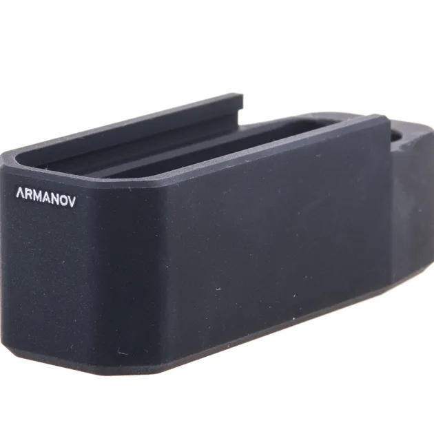 PMAG+5-BL - ARMANOV +5 Rnd Magazine Pad for AR-15 MAGPUL GEN M3 .223 Rem Magazine BLACK