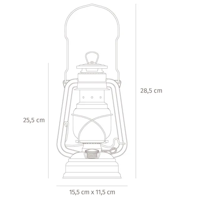 PM276-ROT - Feuerhand Lampe tempête Baby Special Rouge Rubis