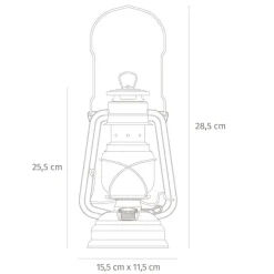 PM276-ZINK - Feuerhand Lampe tempête Baby Special galvanisée