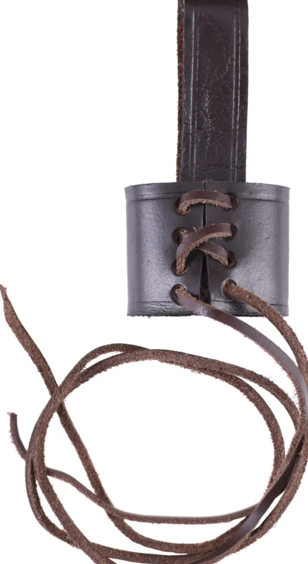 0201017734 - Porte- poignard, en cuir marron, taille ajustable