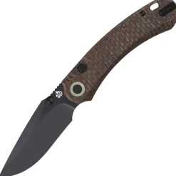 QS174-A2 - QSP Coyote Button linerlock Blackwash Nitro-V GITD Micarta
