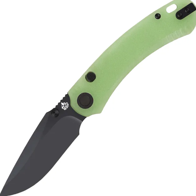 QS174-B2 - QSP Coyote Button linerlock blackwash Nitro-V GITD G10