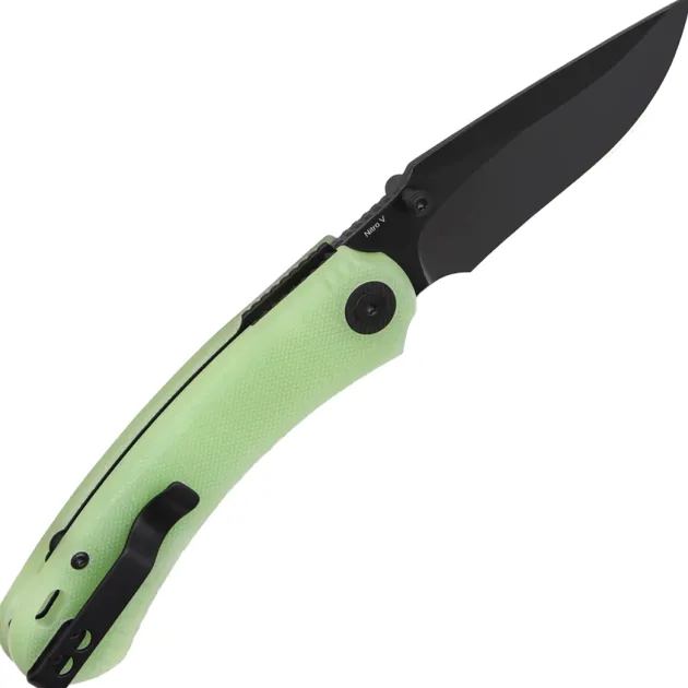 QS174-B2 - QSP Coyote Button linerlock blackwash Nitro-V GITD G10