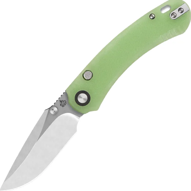 QS174-B1 - QSP Coyote Button linerlock Nitro-V GITD G10