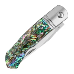 QS175-B - QSP Heron Slip Joint Nitro-V Abalone