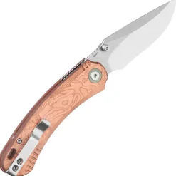 QS174-C1 - QSP Coyote Button linerlock Nitro-V Copper Foil G10