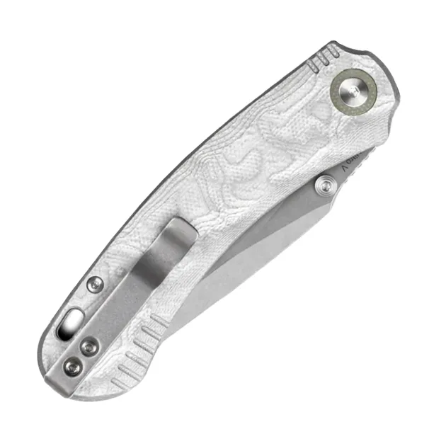 QS174-D1 - QSP Coyote Button linerlock Nitro-V Aluminium Foil G10