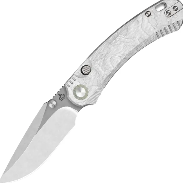 QS174-D1 - QSP Coyote Button linerlock Nitro-V Aluminium Foil G10