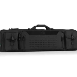 RB-4212DG-VER2-BK - Savior Equipment Urban Warfare Double Rifle Bag Gun - Suitable for Rifle Shotgun, w/ Backpack Strap,Black,42'' Long