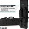 RB-5112DG-VER2-BK - Savior Equipment Urban Warfare Double Rifle Bag Gun - Suitable for Rifle Shotgun, w/ Backpack Strap,Black,51'' Long