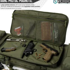 RB-4612DG-VER2-OG - Savior Equipment Urban Warfare Double Rifle Bag Gun - Fusil et carabine OD Green,46'' de Long
