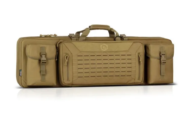 RB-5112DG-VER2-TN - Savior Equipment Urban Warfare 51" Double Rifle Case Tan