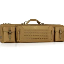RB-3612DG-VER2-TN - Savior Equipment Urban Warfare Double Rifle Bag Gun - Suitable for Rifle Shotgun, w/ Backpack Strap,Tan,36'' Long