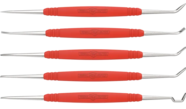 RE00057 - SET DE NETTOYAGE REAL AVID PICS ACIER ACCU-GRIP