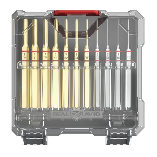 RE00098 - SET STANDARD CHASSE-GOUPILLE 11 PIECES LAITON & ACIER