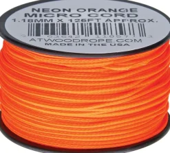 RG1283 - Micro Paracord Orange Neon 38 m