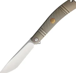 Rike Knife KD03-B Framelock M390 Bronze titanium