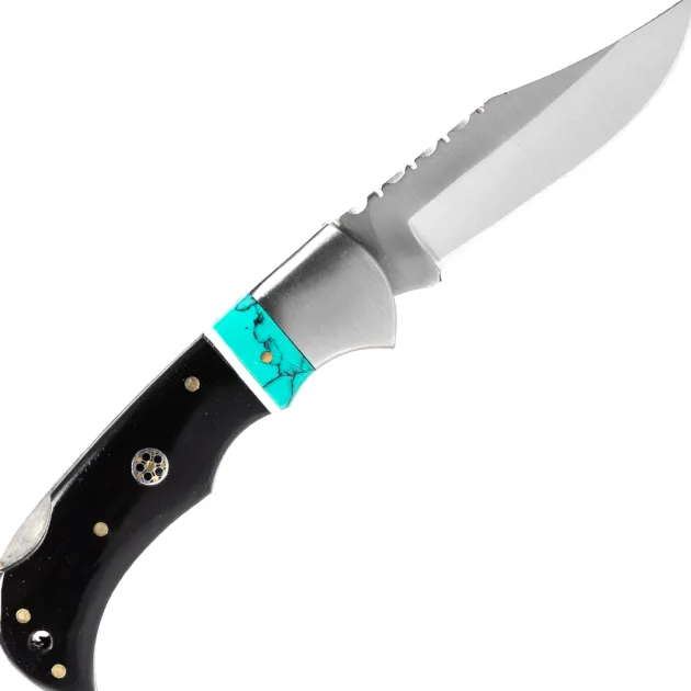 Rite Edge pliant Black Messa Lockback corne de buffle