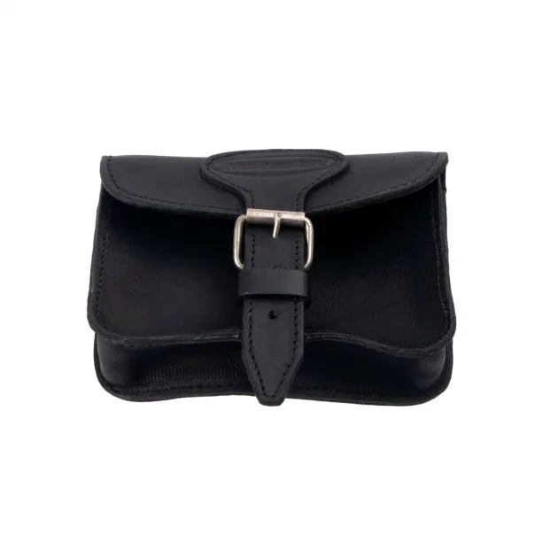 RL103201 - BASIC NATURE Pochette Ceinture Cuir 'Jakarta' Noir