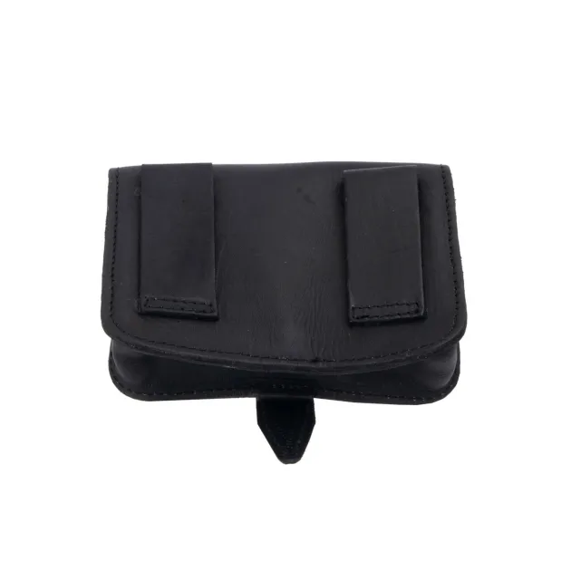 RL103201 - BASIC NATURE Pochette Ceinture Cuir 'Jakarta' Noir
