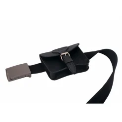 RL103201 - BASIC NATURE Pochette Ceinture Cuir 'Jakarta' Noir