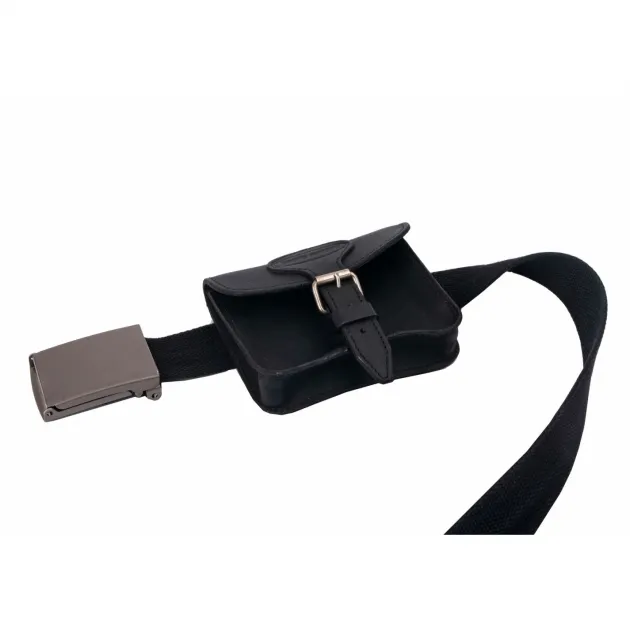 RL103201 - BASIC NATURE Pochette Ceinture Cuir 'Jakarta' Noir