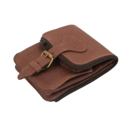 RL103420 - BASIC NATURE Pochette Ceinture Cuir 'Belt Safe' Tan