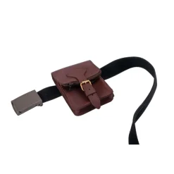 RL103421 - BASIC NATURE Pochette Ceinture Cuir 'Belt Safe' Mocca