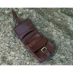 RL103421 - BASIC NATURE Pochette Ceinture Cuir 'Belt Safe' Mocca