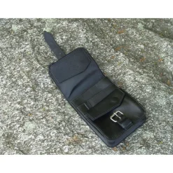 RL103401 - BASIC NATURE Pochette Ceinture Cuir 'Belt Safe' Noir