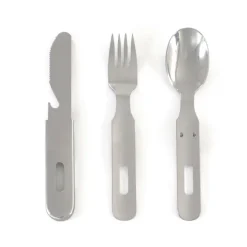 RL557000 - BASIC NATURE Set d'ustensiles 'Biwak Trekking' Inox