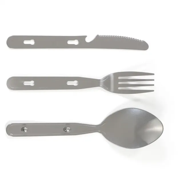 RL556700 - BASIC NATURE Set d'ustensiles 'Biwak' Inox
