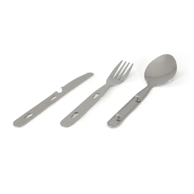 RL556700 - BASIC NATURE Set d'ustensiles 'Biwak' Inox