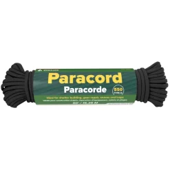 RL381450 - COGHLAN'S Paracorde 550 15M NOIR + mousqueton alu