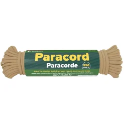 RL381452 - COGHLAN'S Paracorde 550 15M TAN + mousqueton alu