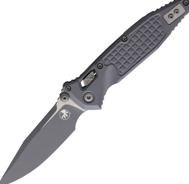 160RL-1FRCSM-Z13 - Microtech Socom RAM-LOK S/E Storm Grey Frag Aluminium Black