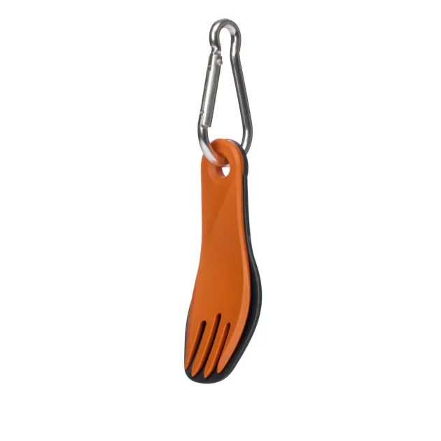 RL074208 - HUMANGEAR Set Cuillère/Fourchette 'GoBites BIO Spin' Gris/Orange
