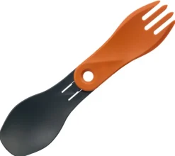 RL074208 - HUMANGEAR Set Cuillère/Fourchette 'GoBites BIO Spin' Gris/Orange