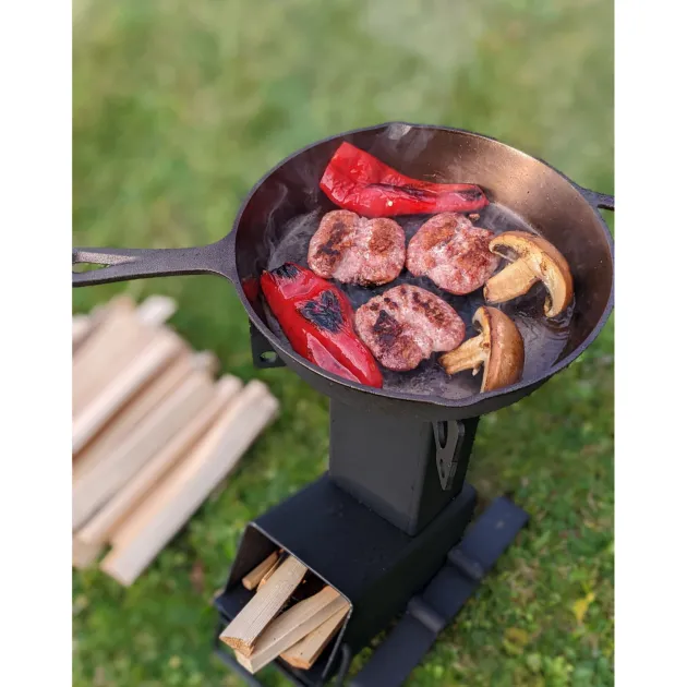 RL562180 - ORIGIN OUTDOOR Rocket Stove "Collapsible" Acier 3mm 8kg