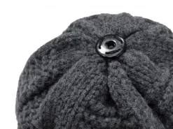 RL021071 - Origin Outdoors Bonnet Mérinos "pompon" Gris