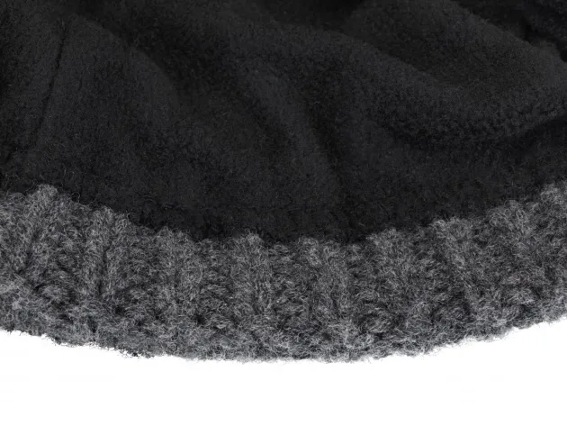 RL021071 - Origin Outdoors Bonnet Mérinos "pompon" Gris