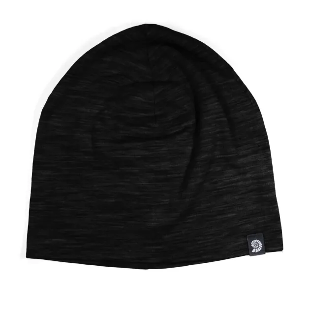 RL021079 - ORIGIN OUTDOORS Bonnet 'Thin' 100% Laine Mérinos NOIR